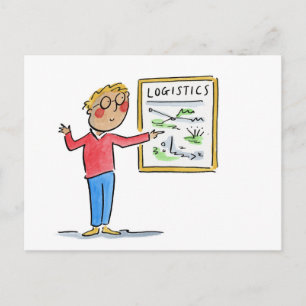 Logistik Postkarte