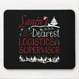 Logistik-Supervisor Xmas Job Funny Weihnachten Mousepad