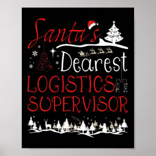 Logistik-Supervisor Xmas Job Funny Weihnachten Poster