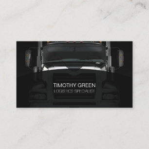 Logistik Transportleistungen LKW Front Visitenkarte
