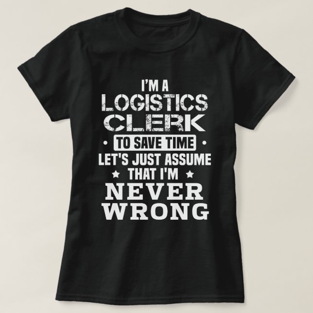 Logistikbeauftragter T-Shirt (Design vorne)