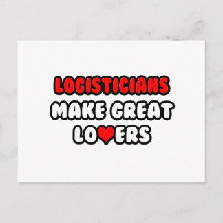 Logistiker machen große Liebhaber Postkarte