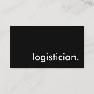 Logistiker. Visitenkarte