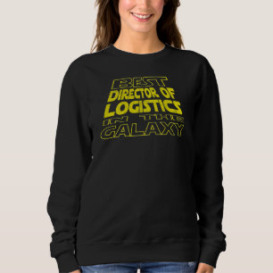 Logistikleiter Weltraum-Rückseite-Design Sweatshirt