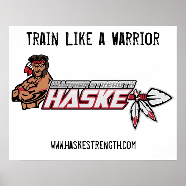 Logo2, www.haskestrength.com, Ausbildung wie ein K Poster (Vorne)