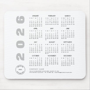 Logo 2022 Kalender Unternehmen Client Werbegeschen Mousepad