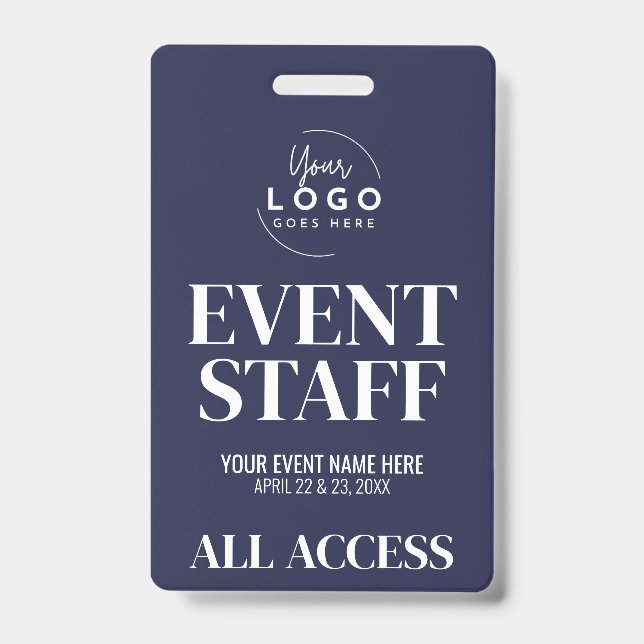 Logo All Access VIP Event Staff Ausweis (Vorderseite)