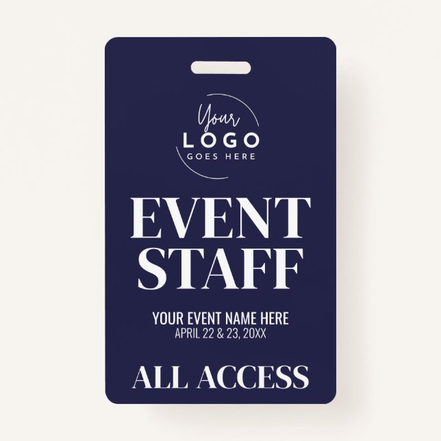 Logo All Access VIP Event Staff Ausweis (Vorderseite)