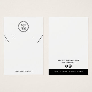 Logo-Anhänger Ohrringe Display Karte