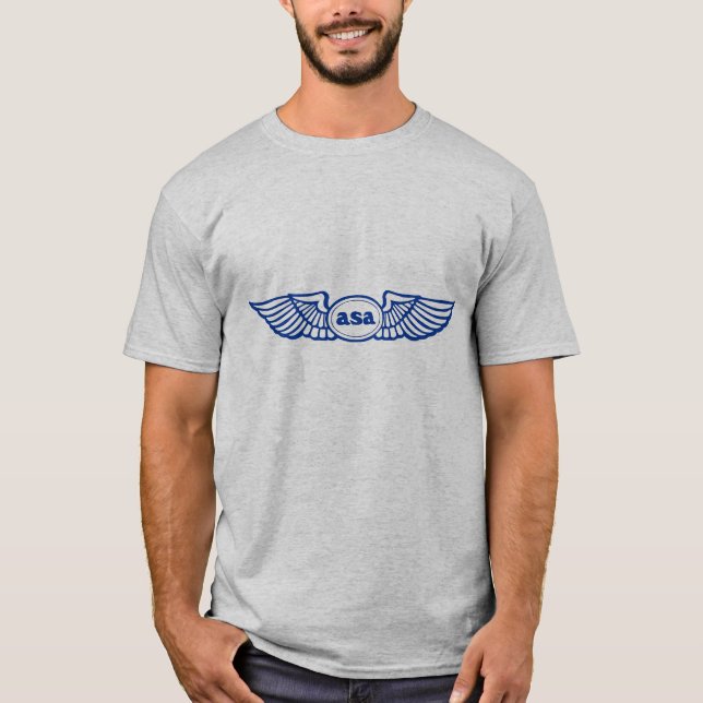 Logo ASA Blue Wings T-Shirt (Vorderseite)
