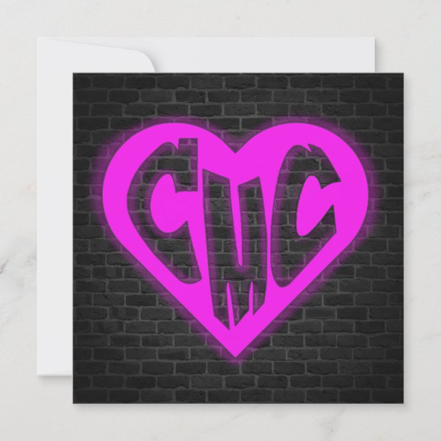 Logo auf Brick Dankeschön-Karte Dankeskarte (Vorderseite)