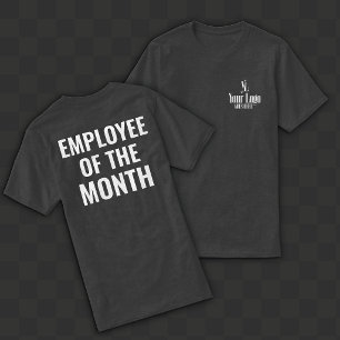 Logo auf der Brusttasche Mitarbeiter des Monats Rü T-Shirt