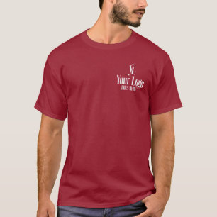 Logo auf der Brusttasche, Teamleiter auf dem Rücke T-Shirt