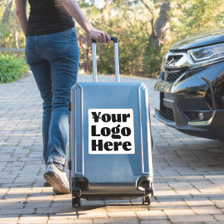 Logo auf der "Off White Vinyl Square Business Bump Aufkleber