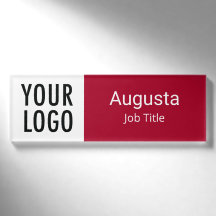 Logo auf der Rot-Akrylmarke Magnetic Beruflich