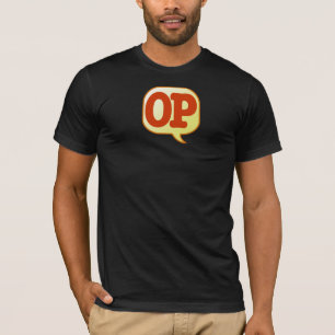 Logo auf dunklem T - Shirt