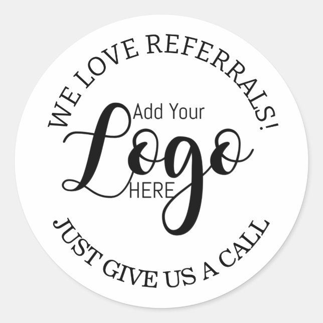 Logo-Aufkleber danke Ihnen für die Unterstützung e Runder Aufkleber (Vorderseite)