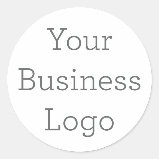 Logo-Aufkleber für benutzerdefinierte Unternehmen Runder Aufkleber (Vorderseite)