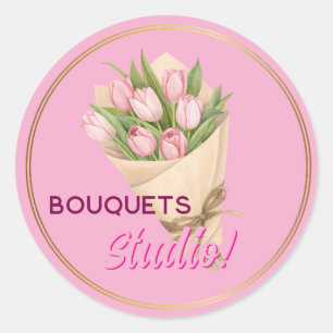 Logo-Aufkleber für Bouquets Runder Aufkleber
