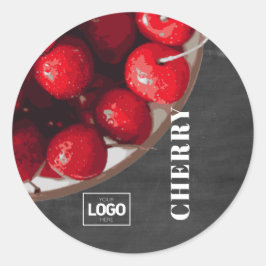 Logo-Aufkleber für das Produkt-Brandy Cherry Runder Aufkleber