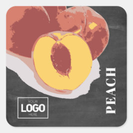 Logo-Aufkleber für das Produkt-Brandy Quadratischer Aufkleber