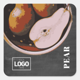 Logo-Aufkleber für das Produkt-Brandy Quadratischer Aufkleber
