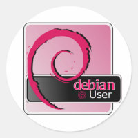 Logo-Aufkleber für Debian-Benutzer