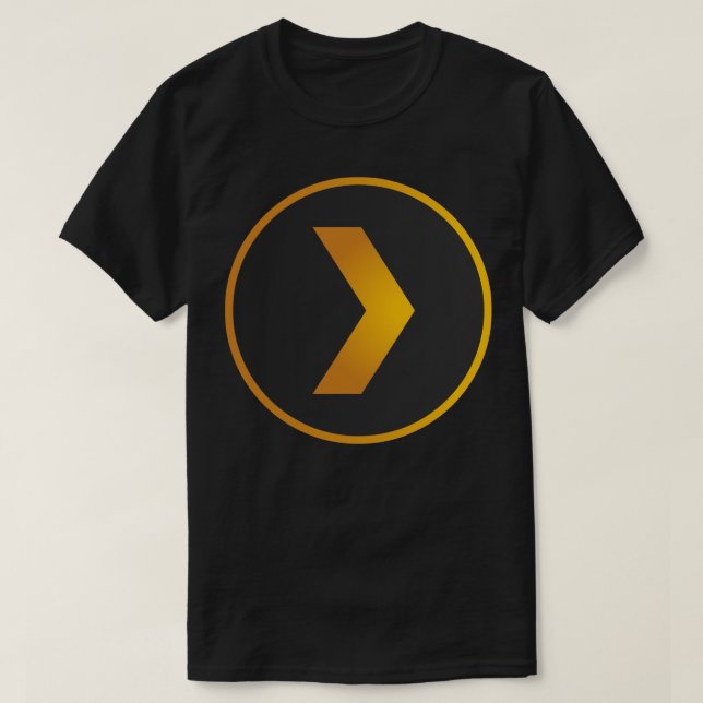 Logo-Aufkleber für den Plex-Medienserver T-Shirt (Design vorne)