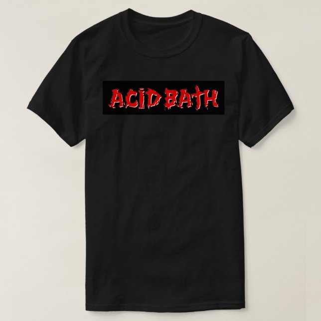 Logo-Aufkleber für die Säurebath-Band T-Shirt (Design vorne)