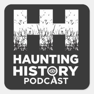 Logo-Aufkleber für die schwarze Tür Quadratischer Aufkleber