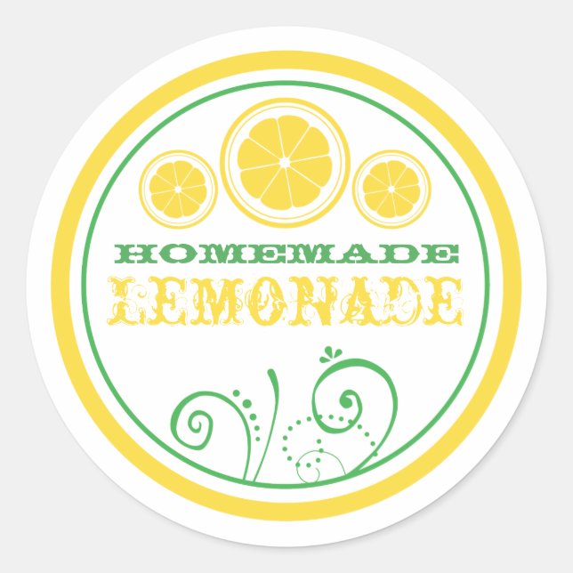 Logo-Aufkleber für Lemonade Runder Aufkleber (Vorderseite)