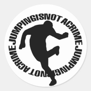 Logo-Aufkleber für offiziell Jumpstyle Runder Aufkleber