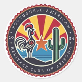 Logo-Aufkleber für PortAz #1 Runder Aufkleber