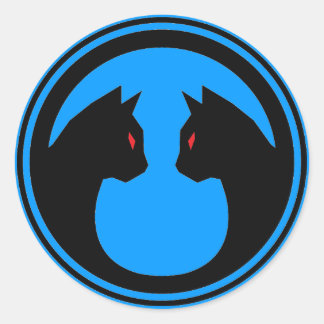 Logo-Aufkleber für Schlachttiere (Blatt 20) Runder Aufkleber