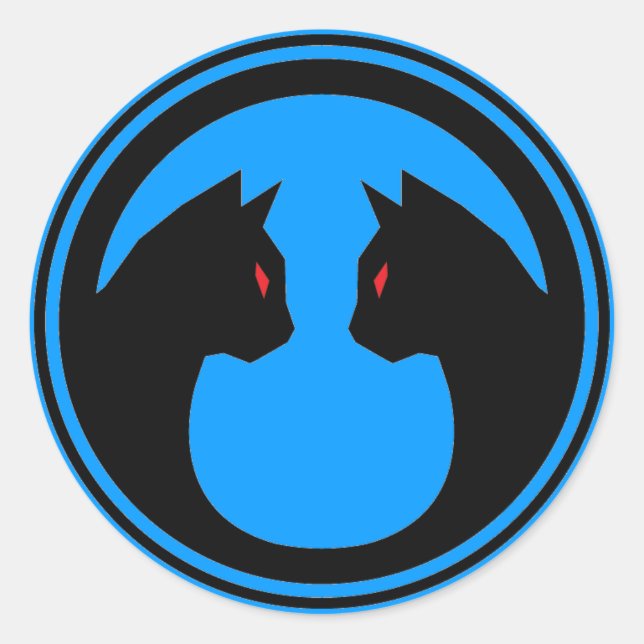 Logo-Aufkleber für Schlachttiere (Blatt 20) Runder Aufkleber (Vorderseite)