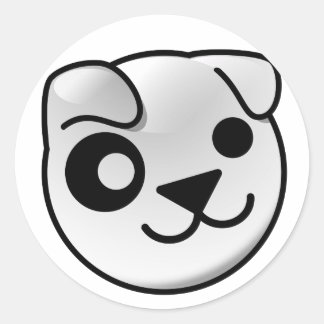 Logo-Aufkleber für Welpen Runder Aufkleber