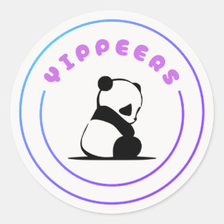 Logo-Aufkleber für Yippeers Runder Aufkleber