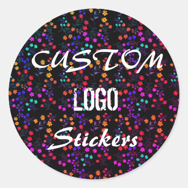 Logo-Aufkleber, individuelles Logo, individuelle A Runder Aufkleber (Vorderseite)