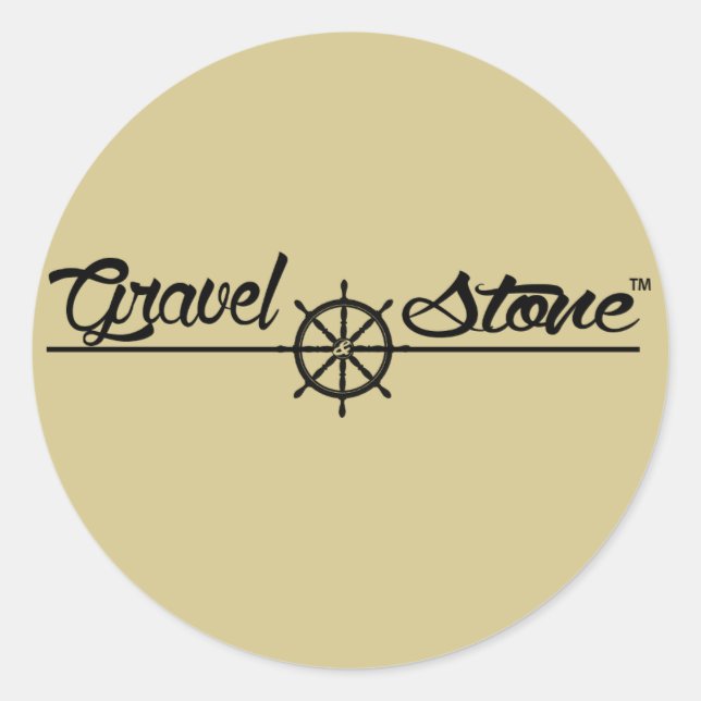 Logo-Aufkleber Runder Aufkleber (Vorderseite)