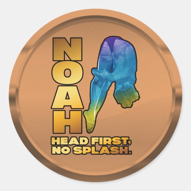 Logo-Aufkleber Runder Aufkleber (Vorderseite)