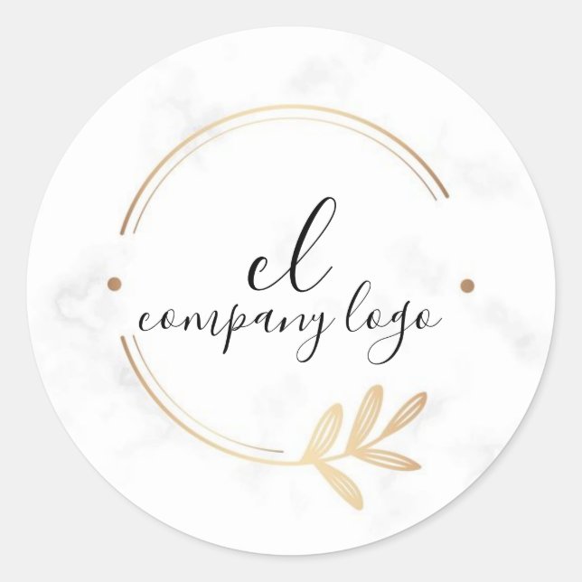 Logo-Aufkleber Runder Aufkleber (Vorderseite)