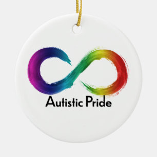 Logo "Autistic Pride Neurodiversity" Keramik Ornament