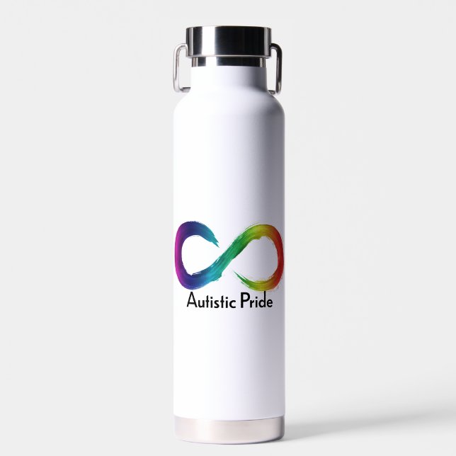 Logo "Autistic Pride Neurodiversity" Trinkflasche (Vorne)