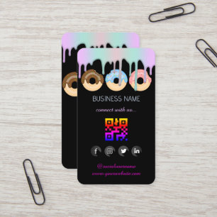 Logo Bakery - QR Code Business Card für Social Med Visitenkarte