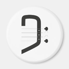Logo Bass Clef & Gitarre Magnet