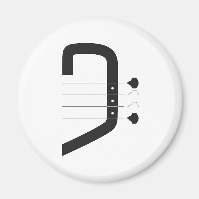 Logo Bass Clef & Gitarre Magnet (Vorne)