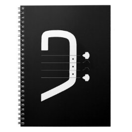 Logo Bass Clef & Gitarre Notizblock