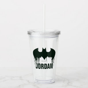 Logo Batman-Symbol- Spraypaint Acryltrinkbecher