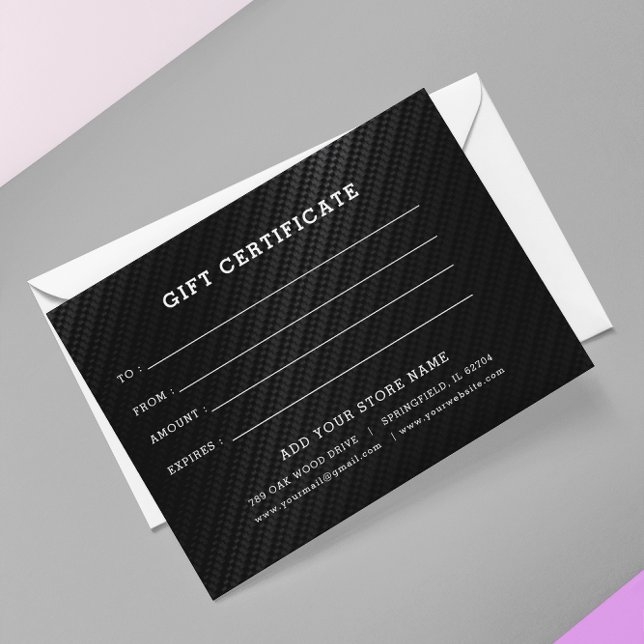 Logo bearbeiten-Geschenkgutschein hinzufügen ( Business Gift Certificate With Logo)