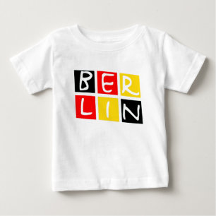 Logo Berlins, Deutschland in den Quadraten Baby T-shirt